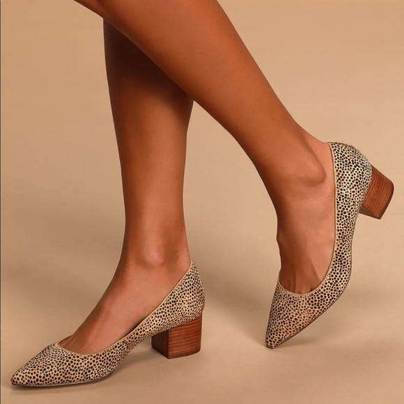 Sole Society Shoes - NIB Sole Society Andorra Dotted Calf Hair Pumps